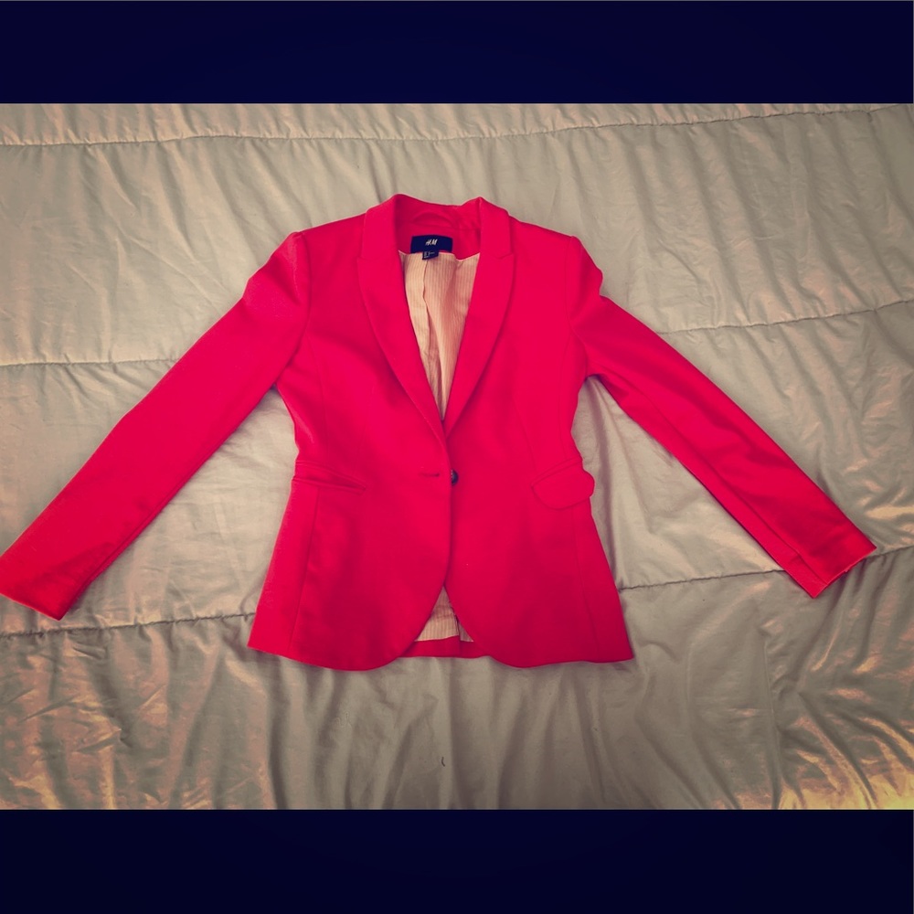 H&M hot pink blazer
